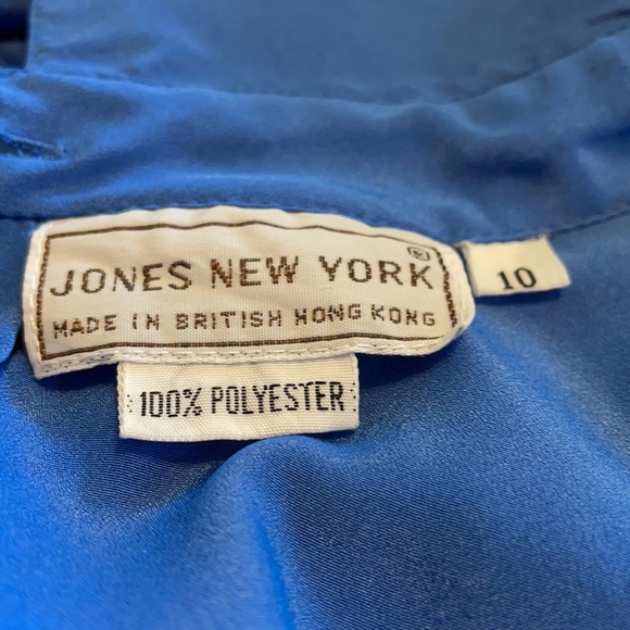Jones New York vintage pretty blue blouse - Picture 4 of 4